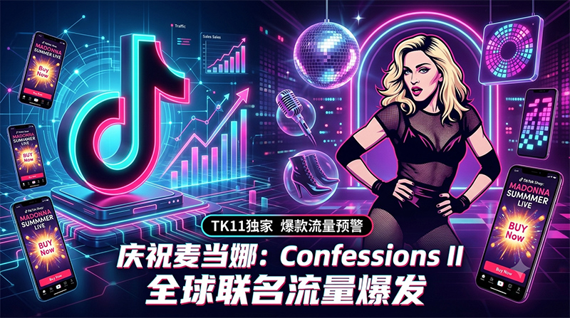 爆款流量预警！TikTok倾全球之力打造“麦当娜狂欢周”，跨境卖家如何借势爆单？